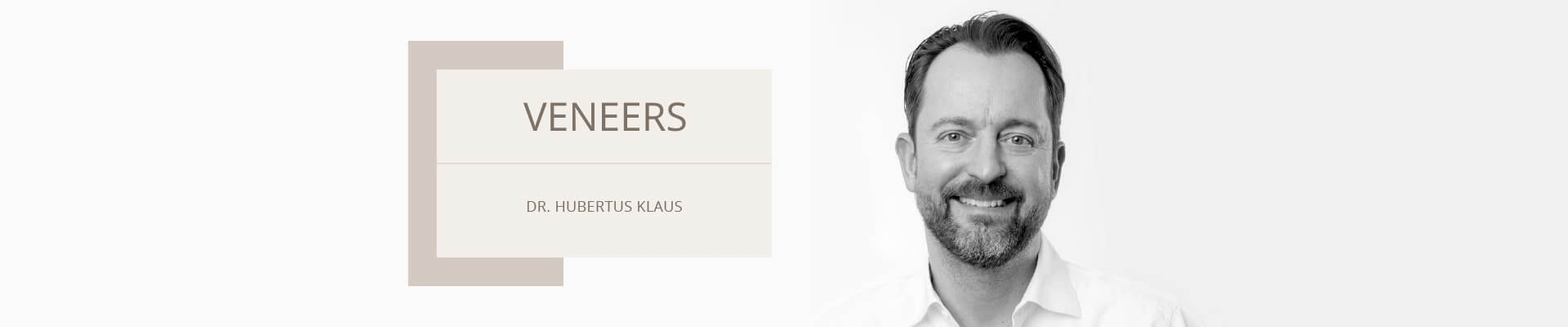 Dr. Hubertus Klaus - Spezialist für Veneers im Dentalzentrum Düsseldorf  